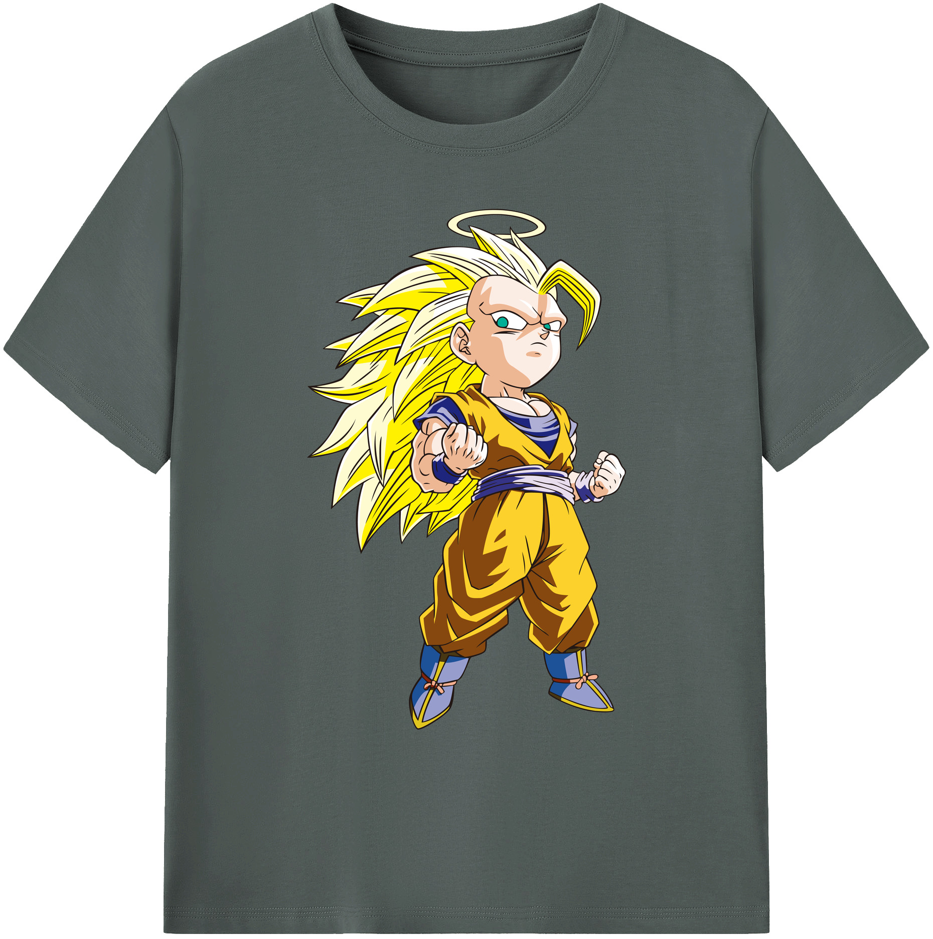 （画像用） ドラゴンボール 孫悟空（そん ごくう）Son Goku カカロット DRAGON BALL Kakarotto 綿100％ メンズ半袖Tシャツ｜肌触りやわらか＆通気性